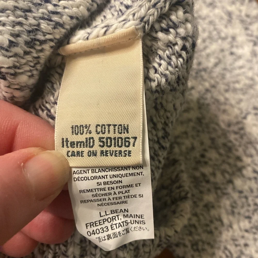 L.L. Bean Women’s Cotton Ragg Crewneck Sweater L
